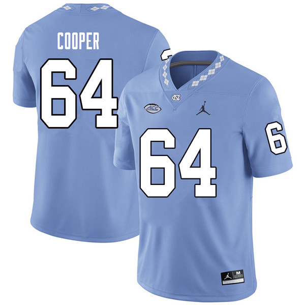 Jordan Brand Men #64 Jonathan Cooper North Carolina Tar Heels College Football Jerseys Sale-Carolina